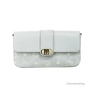 MCM Small Mode Travia Pebbled Visetos Leather Shoulder Crossbody Clutch Bag