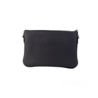 Burberry Peyton Monogram Black Leather Pouch Crossbody Bag Purse
