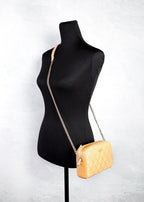 Kate Spade Carey Mini Tiramisu Quilted Smooth Leather Camera Crossbody Bag
