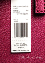 Marc Jacobs Mini Grind Cactus Flower Pebbled Leather Crossbody Tote Bag