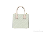 Michael Kors MICHAEL KORS Mercer 35S1GM9M2B Medium Logo And Leather Accordion Crossbody Bag In Powder Blush Multi