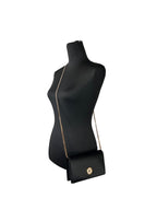 Versace Mini Chain Black Crossbody Wallet Bag