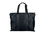 Versace Black Nylon Fabric La Medusa Shoulder Tote Bag