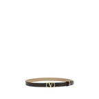 Valentino Garavani Black Calf Leather Bos Taurus Belt