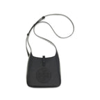 Tory Burch Black Calf Leather Bos Taurus Shoulder Bag