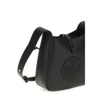 Tory Burch Black Calf Leather Bos Taurus Shoulder Bag