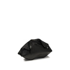 Alexander McQueen Black Calf Leather Bos Taurus Clutch Bag