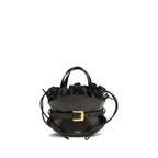 Balmain Black Calf Leather Bos Taurus Shoulder Bag