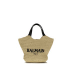 Balmain Beige Viscose Shoulder Bag