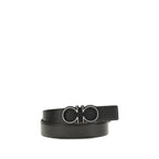 Ferragamo Blue Calf Leather Bos Taurus Regular Belt