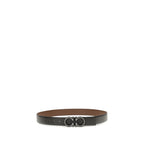 Ferragamo Blue Calf Leather Bos Taurus Regular Belt