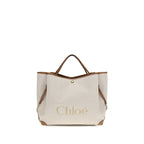 Chloé Beige Cotton Shoulder Bag