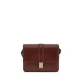 Khaite Bordeaux Calf Leather Bos Taurus Shoulder Bag