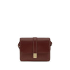 Khaite Bordeaux Calf Leather Bos Taurus Shoulder Bag