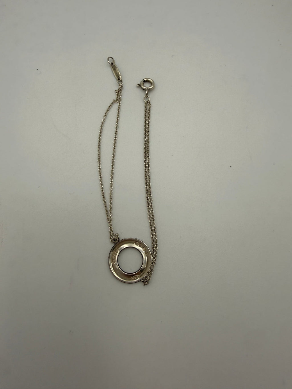 Tiffany & Co. TIFFANY & CO. Silver Bracelet with Double Chain
