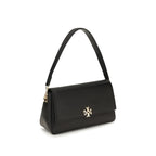 Tory Burch Black Calf Leather Bos Taurus Shoulder Bag