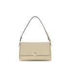 Tory Burch Beige Calf Leather Bos Taurus Shoulder Bag