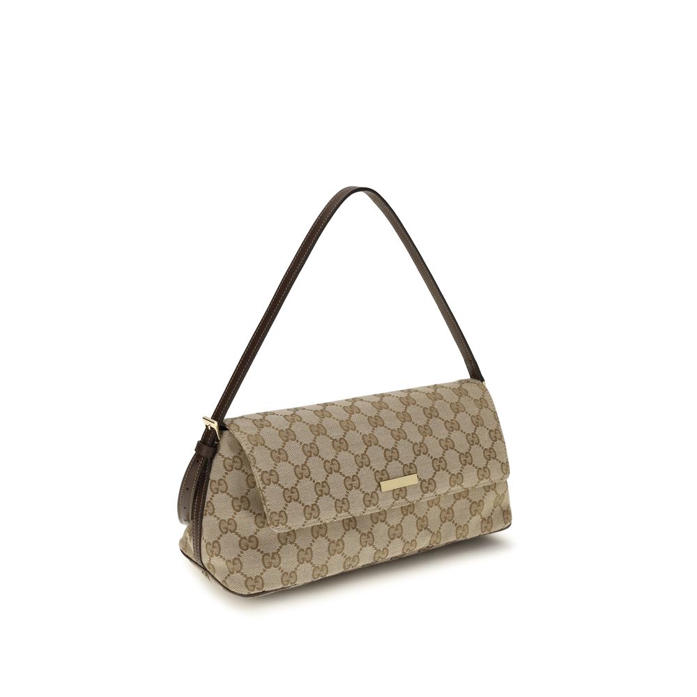 Gucci Brown Fabric Handbag