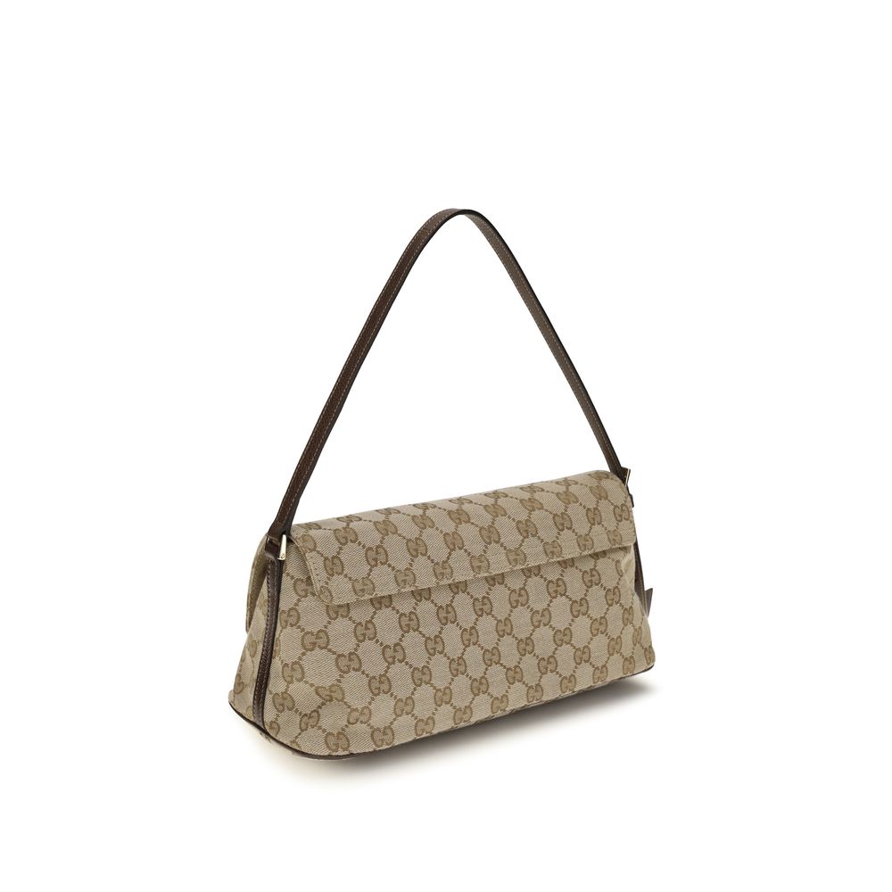 Gucci Brown Fabric Handbag