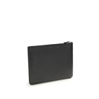 Valentino Garavani Black Calf Leather Bos Taurus Clutch Bag