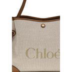 Chloé Beige Cotton Shoulder Bag