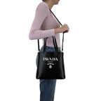 Prada Black Calfskin Tote Bag