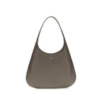 Khaite Gray Calf Leather Bos Taurus Handbag