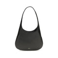 Khaite Black Calf Leather Bos Taurus Shoulder Bag