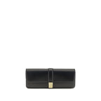 Khaite Black Calf Leather Bos Taurus Clutch Bag
