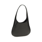 Khaite Black Calf Leather Bos Taurus Shoulder Bag