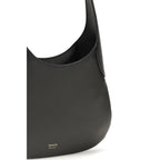 Khaite Black Calf Leather Bos Taurus Shoulder Bag