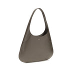 Khaite Gray Calf Leather Bos Taurus Handbag