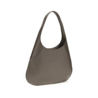 Khaite Gray Calf Leather Bos Taurus Handbag