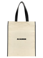 Jil Sander Bicolor Cotton Tote Bag