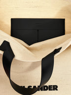 Jil Sander Bicolor Jute Tote Bag