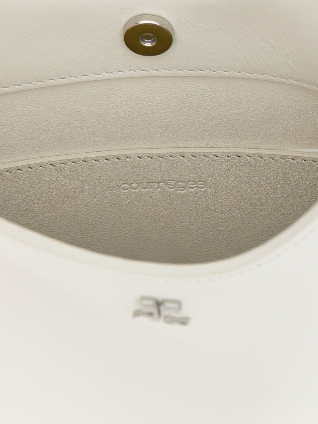 Courrèges White Calfskin Handbag