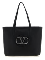 Valentino Garavani Black Calfskin Tote Bag
