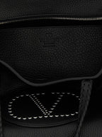 Valentino Garavani Black Calfskin Tote Bag