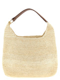 Maison Michel Brown Raffia Shoulder Bag