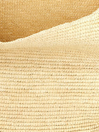 Maison Michel Brown Raffia Shoulder Bag