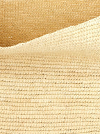 Maison Michel Beige Raffia Shoulder Bag