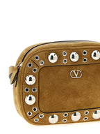 Valentino Garavani Beige Cowhide Crossbody Bag
