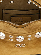 Valentino Garavani Beige Cowhide Crossbody Bag