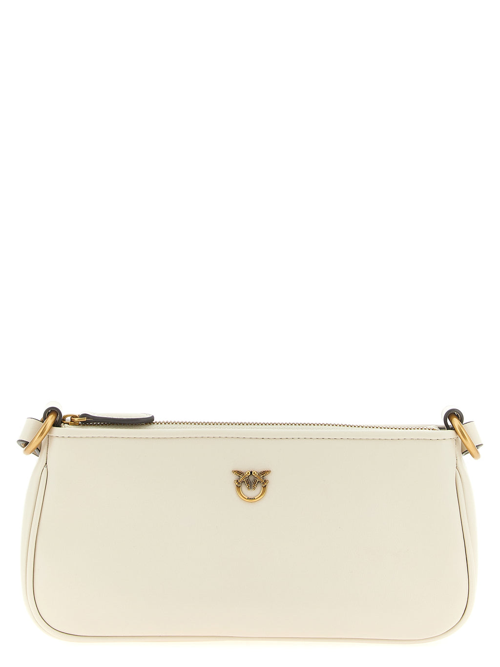 PINKO White Goatskin Crossbody Bag