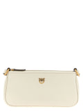 PINKO White Goatskin Crossbody Bag