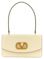 Valentino Garavani White Calfskin Shoulder Bag