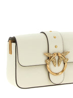 PINKO White Goatskin Crossbody Bag