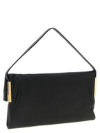Elisabetta Franchi Black Calfskin Shoulder Bag