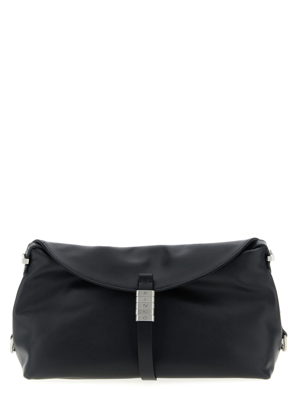 PINKO Black Goatskin Shoulder Bag