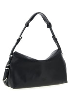 PINKO Black Goatskin Shoulder Bag
